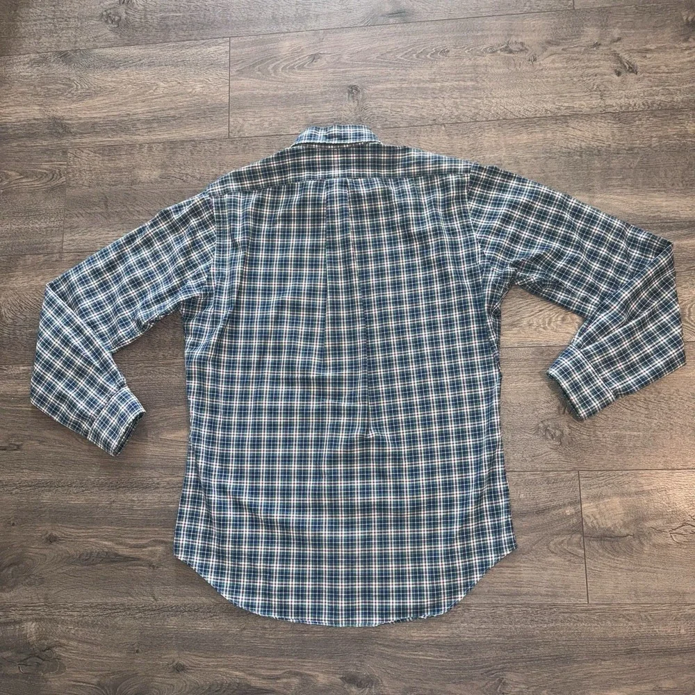 Polo Ralph Lauren Oxford Multicolor Plaid Blue Pony Cotton Button Down Shirt S/P